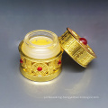 Arabic style egyptian dubai middle east Inlaid Carved luxury 8ml metal glass jar fragrance bakhoor jar